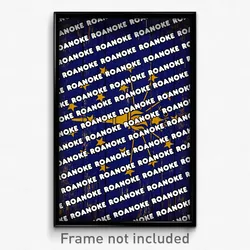 Roanoke Indiana Poster (IN City Souvenir 11x17 Town Print)