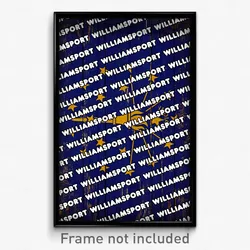Williamsport Indiana Poster (IN City Souvenir 11x17 Town Print)