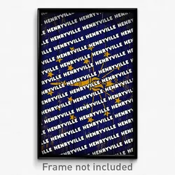 Henryville Indiana Poster (IN City Souvenir 11x17 Town Print)