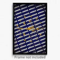 Argos Indiana Poster (IN City Souvenir 11x17 Town Print)
