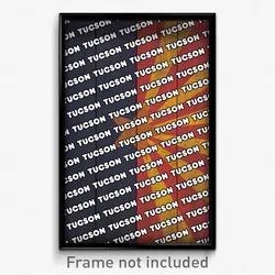 Tucson Arizona Poster (AZ City Souvenir 11x17 Town Print)