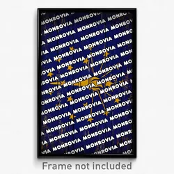 Monrovia Indiana Poster (IN City Souvenir 11x17 Town Print)
