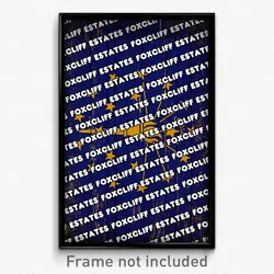 Foxcliff Estates Indiana Poster (IN City Souvenir 11x17 Town Print)