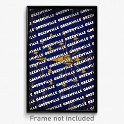 Greenville Indiana Poster (IN City Souvenir 11x17 Town Print)