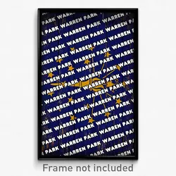 Warren Park Indiana Poster (IN City Souvenir 11x17 Town Print)