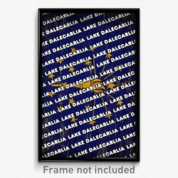 Lake Dalecarlia Indiana Poster (IN City Souvenir 11x17 Town Print)