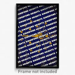 Kingsford Heights Indiana Poster (IN City Souvenir 11x17 Town Print)