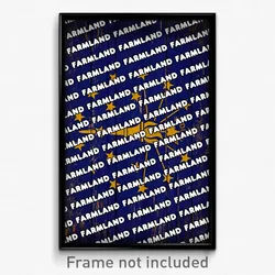 Farmland Indiana Poster (IN City Souvenir 11x17 Town Print)