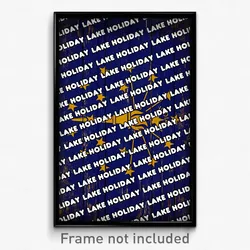 Lake Holiday Indiana Poster (IN City Souvenir 11x17 Town Print)