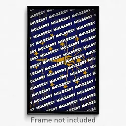 Mulberry Indiana Poster (IN City Souvenir 11x17 Town Print)