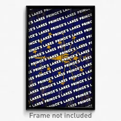 Prince's Lakes Indiana Poster (IN City Souvenir 11x17 Town Print)