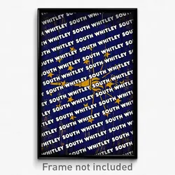 South Whitley Indiana Poster (IN City Souvenir 11x17 Town Print)