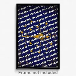 Tri-Lakes Indiana Poster (IN City Souvenir 11x17 Town Print)
