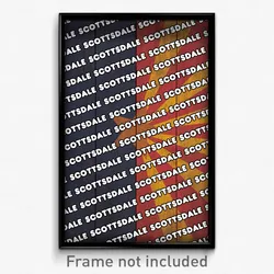 Scottsdale Arizona Poster (AZ City Souvenir 11x17 Town Print)