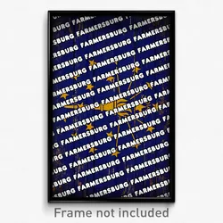 Farmersburg Indiana Poster (IN City Souvenir 11x17 Town Print)