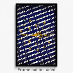 Jimmerson Lake Indiana Poster (IN City Souvenir 11x17 Town Print)