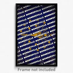 Monroeville Indiana Poster (IN City Souvenir 11x17 Town Print)