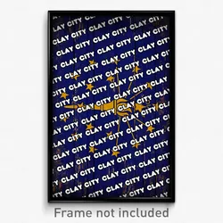 Clay City Indiana Poster (IN City Souvenir 11x17 Town Print)