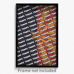 Tempe Arizona Poster (AZ City Souvenir 11x17 Town Print)