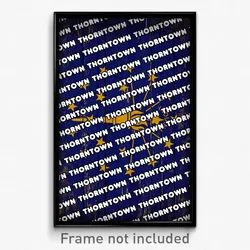 Thorntown Indiana Poster (IN City Souvenir 11x17 Town Print)