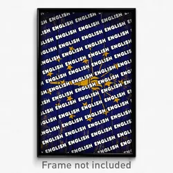English Indiana Poster (IN City Souvenir 11x17 Town Print)