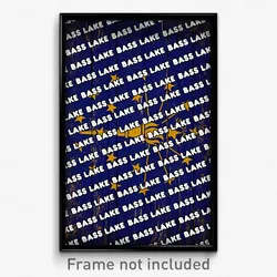 Bass Lake Indiana Poster (IN City Souvenir 11x17 Town Print)