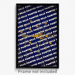 Painted Hills Indiana Poster (IN City Souvenir 11x17 Town Print)