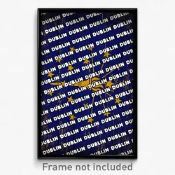 Dublin Indiana Poster (IN City Souvenir 11x17 Town Print)