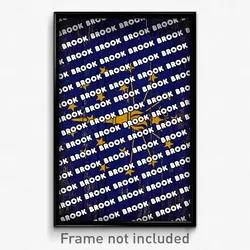 Brook Indiana Poster (IN City Souvenir 11x17 Town Print)