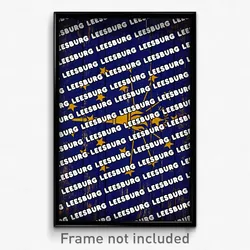 Leesburg Indiana Poster (IN City Souvenir 11x17 Town Print)
