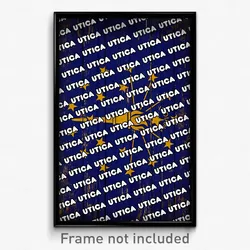 Utica Indiana Poster (IN City Souvenir 11x17 Town Print)
