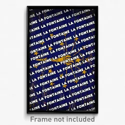 La Fontaine Indiana Poster (IN City Souvenir 11x17 Town Print)