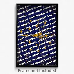 Saint Wendel Indiana Poster (IN City Souvenir 11x17 Town Print)