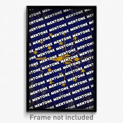 Mentone Indiana Poster (IN City Souvenir 11x17 Town Print)
