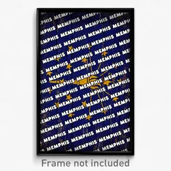 Memphis Indiana Poster (IN City Souvenir 11x17 Town Print)