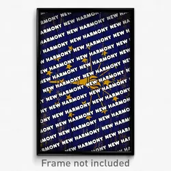 New Harmony Indiana Poster (IN City Souvenir 11x17 Town Print)