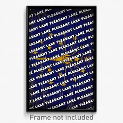Pleasant Lake Indiana Poster (IN City Souvenir 11x17 Town Print)