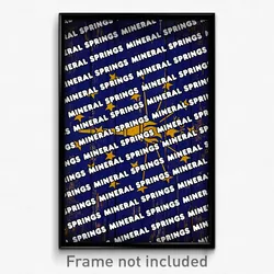 Mineral Springs Indiana Poster (IN City Souvenir 11x17 Town Print)