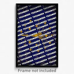 Tecumseh Indiana Poster (IN City Souvenir 11x17 Town Print)