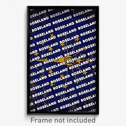 Roseland Indiana Poster (IN City Souvenir 11x17 Town Print)