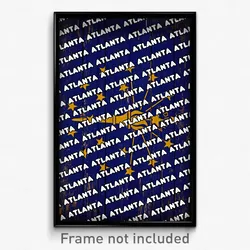 Atlanta Indiana Poster (IN City Souvenir 11x17 Town Print)