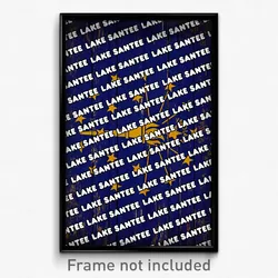 Lake Santee Indiana Poster (IN City Souvenir 11x17 Town Print)