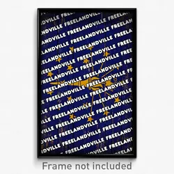 Freelandville Indiana Poster (IN City Souvenir 11x17 Town Print)