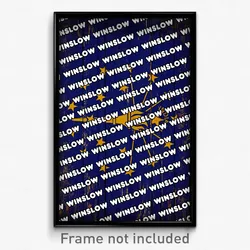 Winslow Indiana Poster (IN City Souvenir 11x17 Town Print)