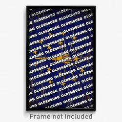 Oldenburg Indiana Poster (IN City Souvenir 11x17 Town Print)