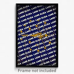 Lake Eliza Indiana Poster (IN City Souvenir 11x17 Town Print)