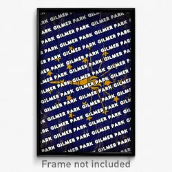 Gilmer Park Indiana Poster (IN City Souvenir 11x17 Town Print)