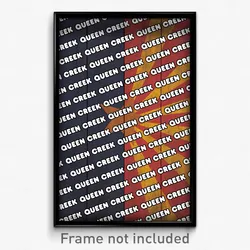 Queen Creek Arizona Poster (AZ City Souvenir 11x17 Town Print)
