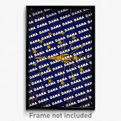 Dana Indiana Poster (IN City Souvenir 11x17 Town Print)