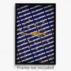 Hillsboro Indiana Poster (IN City Souvenir 11x17 Town Print)